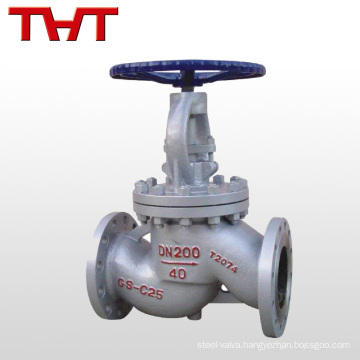 gost carbon steel flange connected regulating globe valve pn16